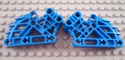 LEGO Blue Bionicle 2x4x7 Angled Bohrok Ribcage