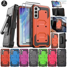 For Samsung Galaxy S21 FE Case Shockproof Cover / Belt Clip / Screen Protector