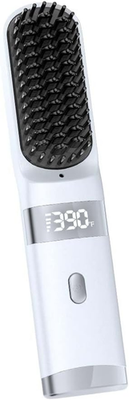 #ad Cordless Hair Straightener Brush Portable on The go Comb for Travel USB charging $49.99