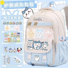 Chiikawa 28-Piece Student Backpack Set Large Capacity Cute Kawaii Gift