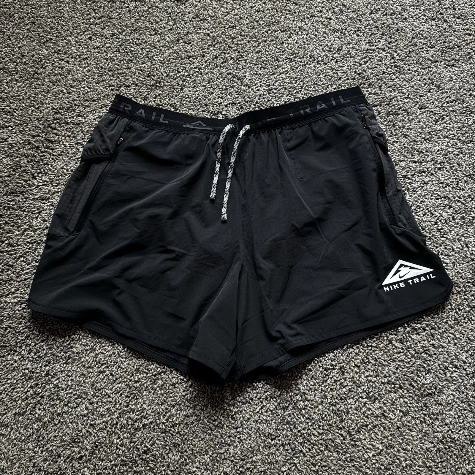 Nike Trail Dri-FIT ADV Black Second Sunrise 5" Brief-Lined Shorts Men Size XL