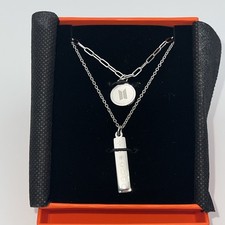 BTS Permission to Dance PTD Silver Two-Chain Pendant Necklace New