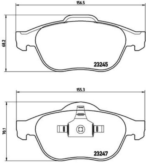 Plaquettes de frein Brembo P 68 040 sans sifflement pour éliminer les bruits au freinage