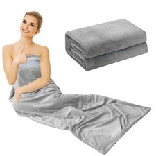 Infrared Sauna Blanket Insert Towel 30x70 Reusable Washable Absorbent Gray