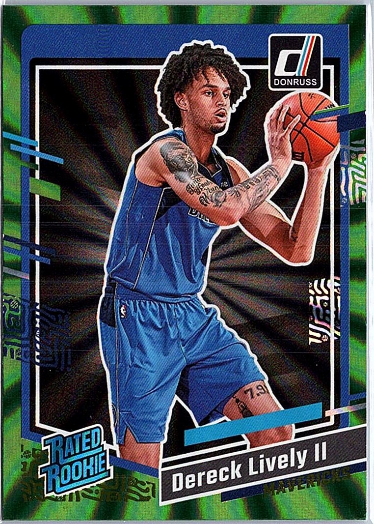 2023-24 Donruss #233 Dereck Lively II Green Laser Holo