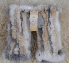 Fur Jewelry High Quality Mink Braid Arm Warmer Painted/Fur Real