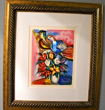 Paris Vase Serigraph on woven paper by Zamy Steynovitz 2003.