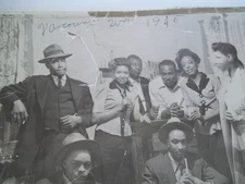 Vtg 40's African American Jazz Photo Vancouver WA  Zoot Suit Style Slick Adams