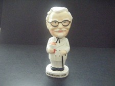 1960s Kentucky Fried Chicken Paper Mache Colonel Sanders Nodder Bobble Head