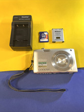 Nikon COOLPIX S3200 16.0MP Digital Camera W/Battery-SD Card-Battery Charger