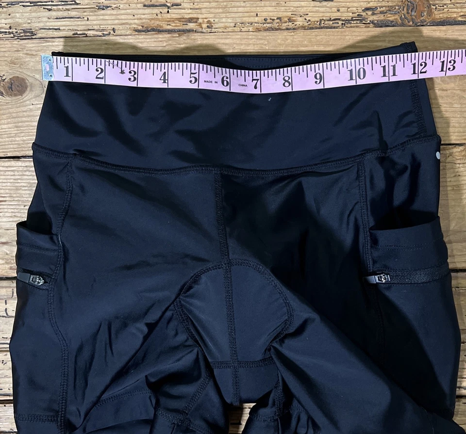 Bikewa Women’s Size M Black Padded Athletic Bike Shorts - Image 3 of 4