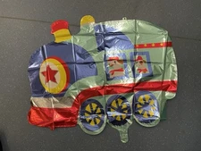 Train Foil Balloon Air or Helium PARTY BIRTHDAY CELEBRATION