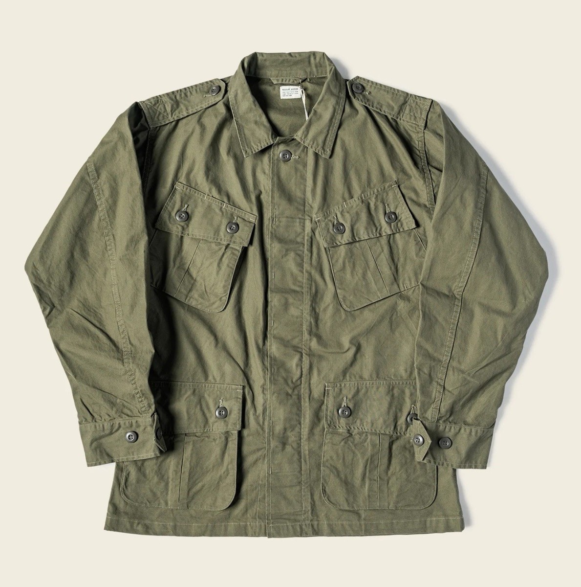 1963 1st Model Tropical Jungle Fatigue Jacket Bronson Mfg. USA