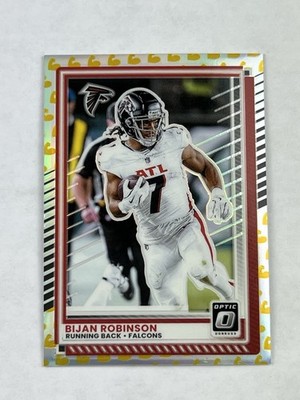 Bijan Robinson FLEX Emoji /199 - 2025 Donruss Optic #118 SP Falcons