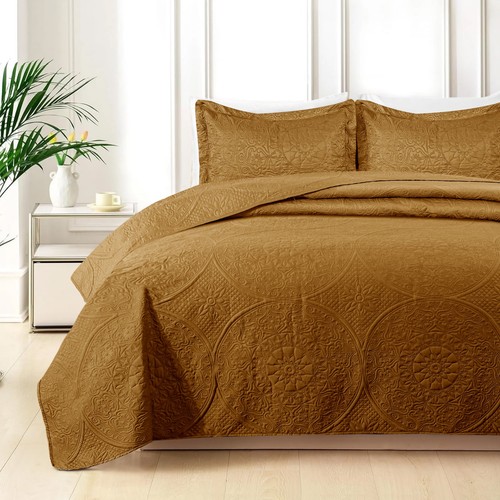 3PCS Oversized Bedspread Set Coverlet Set Lightweight Quilt Set Comforter Set - Picture 171 of 172