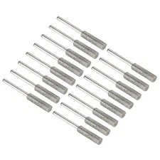 16Set 7/32" Diamond Chainsaw Sharpener Sharpening Stone Grinding File Silver