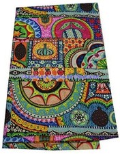 Indian Hand-Block Printed Jaipuri Flower Print Floral Ethnic Sanganer Kurti P...