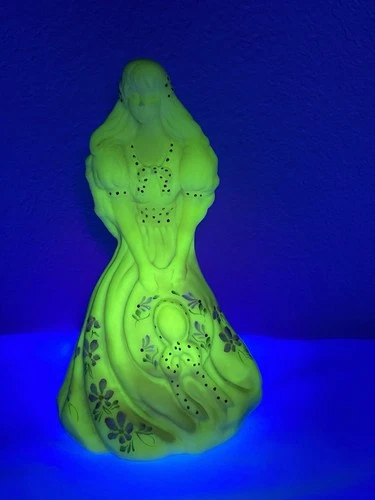 Fenton Burmese Southern Belle Figurine Hand Painted Limited Edition