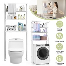 Bathroom Laundry Washing Machine 3 Tier Shelf Rack Over the Toilet Storage Units
