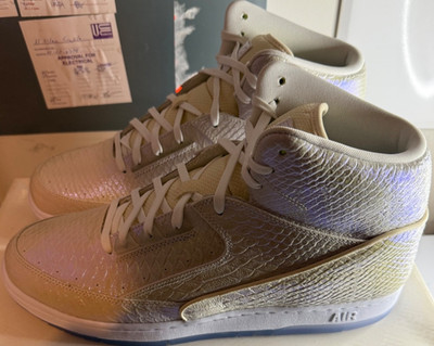Nike Air Python Premium Deluxe Pearl White Ice Men's  705066-110 SZ 14 NEW