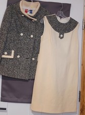 Vintage Lilli Ann Knit Coat and Dress set sz 6 see photos for measurements