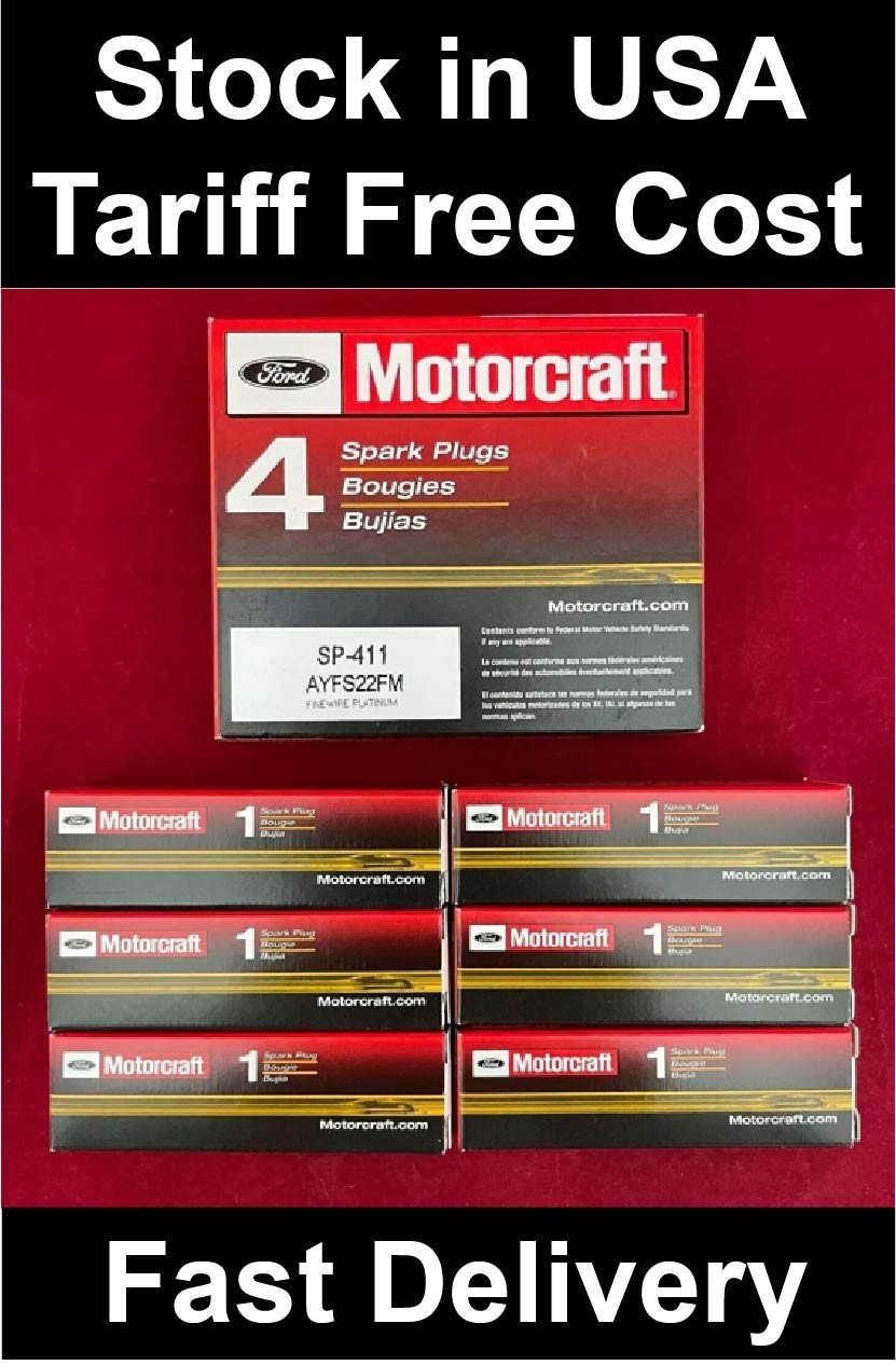 Set of 6 Motorcraft Platinum Spark Plug for Mazda 5 CX-9 Ford Flex Edge SP411
