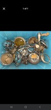 Vintage Car Headlights Lot- Chrome Buckets Fog Lights