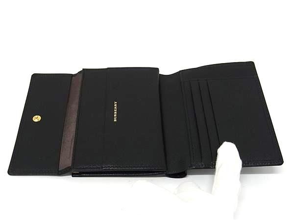 Burberry Leather Wallet Black Women's 12.5cm Unused Accessories BP8843 thumbnail 4