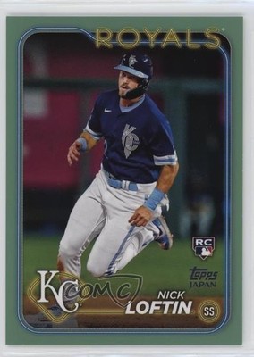 2024 Topps Japan Edition Jade Green 9/75 Nick Loftin #108 Rookie RC 10pz