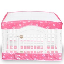 2 Pack Dog Playpen Cover and Bottom Pad Fits for 36 Inch 4 Panels Pet Playpen, D