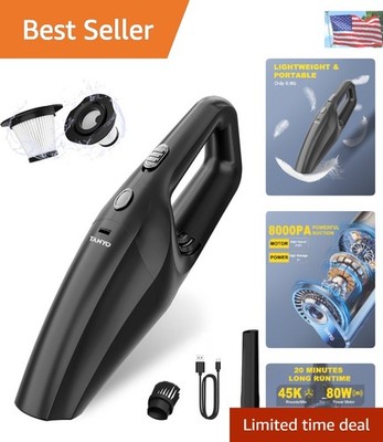Effortless Cleaning with 8000PA Cordless Handheld Vacuum - Quiet & Efficient