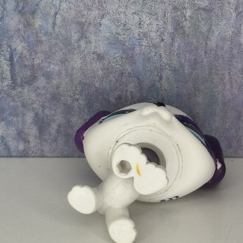 💜Auténtico Littlest Pet Shop LPS Dálmata #2136 Blanco Púrpura Brillo Ojos Azules - Imagen 5 de 11