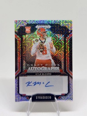 2025 Prizm Draft Picks Kyle McCord Rookie Auto Mojo /25 RC Syracuse #DPA-KMD SP