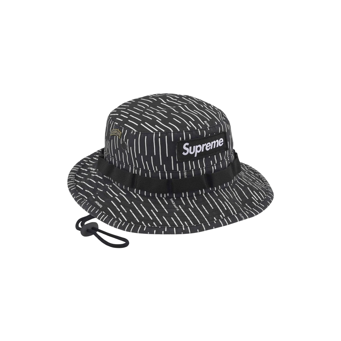 Boonie militaire suprême goutte de pluie noire   24FW