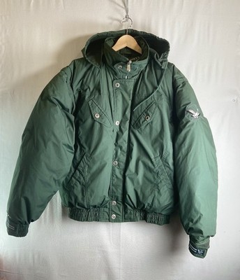 Triple F.A.T. Goose Down Jacket XL Vintage Detachable Sleeves Puffer Coat Green