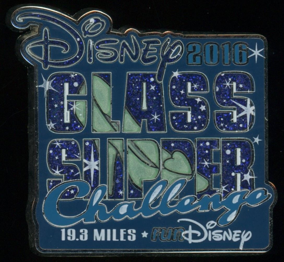 WDW 2016 runDisney Princess 1/2 Marathon Glass Slipper Challenge Disney Pin