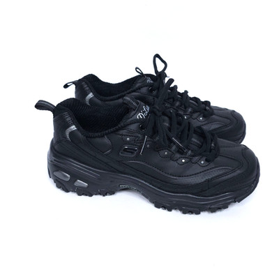 Sketchers D'Lites Air Cooled Memory Foam Womens Size 6.5 Shoes Sneakers Black