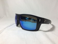 Costa Diego Sunglasses, Matte Black Frame, Blue Mirror Glass Lens