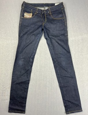 DIESEL Clush W29 L32 Damen Jeans Dunkelblau Low Rise Slim Skinny Denim