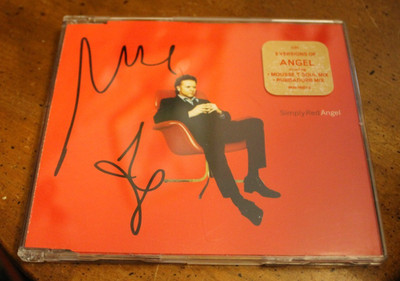 Simply Red ~ Angel ~ 1996 Warner CD Single ~ SIGNED By the Artist