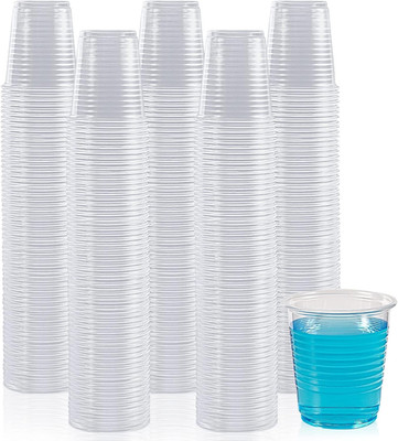 Lilymicky 500 Pack 3 Oz Clear Plastic Cups, Small Disposable Bathroom Cups, 3