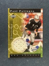 2001 Upper Deck Legends Past Patterns Jim Plunkett Jersey Oakland Raiders