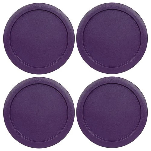 Replacement Lids fits Pyrex 4-Cup Round Glass Cover for 7201-PC Purple 4 Pack