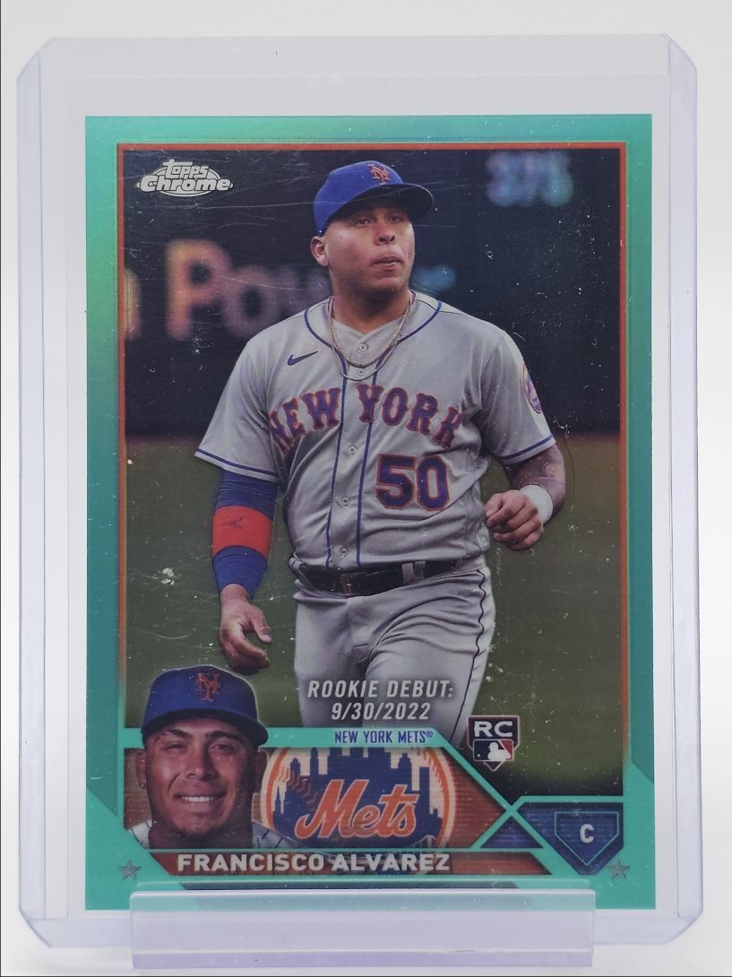 FRANCISCO ALVAREZ 2023 TOPPS CHROME UPDATE ROOKIE AQUA DEBUT RC /199 Q5996