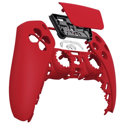 eXtremeRate Black Soft Touch Touchpad Front Top Shell Cover For ps5 Controller - Afbeelding 28 van 29