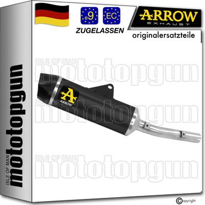 auspuff aluminium schwarz c indy-race arrow fur yamaha tenere 700 2025 25
