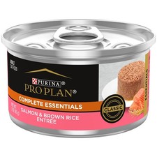 Complete Essentials Salmon Brown Rice Wet Cat Food 3 oz Cans 24 Pack