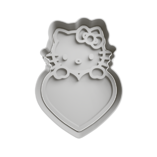 Hello Kitty with Heart Cookie Cutter - Picture 1 of 1