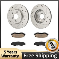 Drilled Slotted Front Rotors Pads Kit For 2008-2010 Honda Accord 2.4l 4pr3900039 Drilled Slotted Front Rotors Pads Kit For 2008-2010 Honda Accord 2.4l 4pr3900039