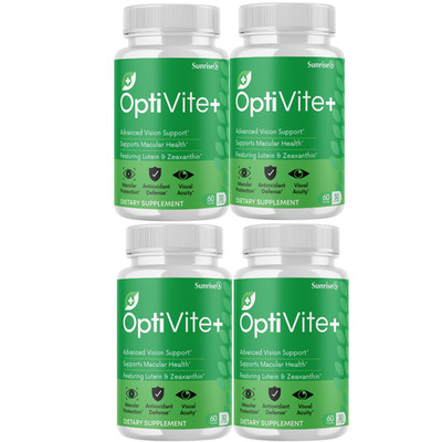 Opti Vite+ Eye Health Supplement, (4 Pack) Official Vision Support Formula
